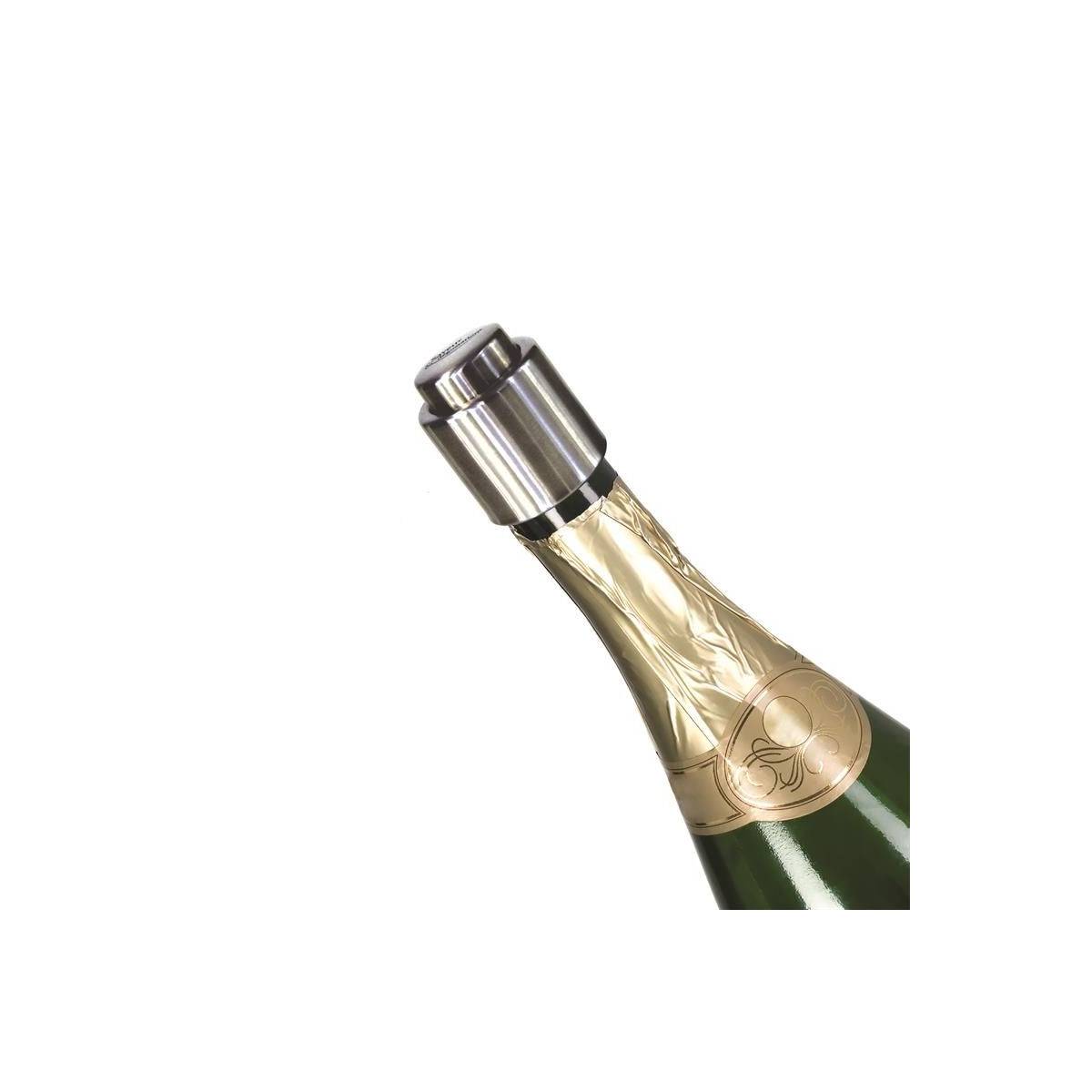 Cook Concept - Bouchon à Vin en Acier "Bouteille" 4cm Argent - Image 3