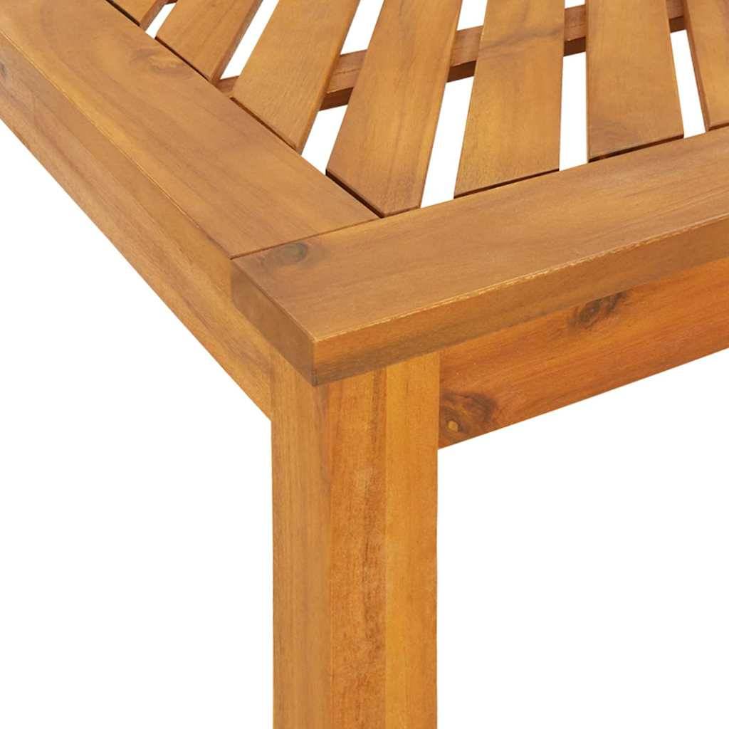 Ensemble de salle à manger jardin bois d'acacia huilé marron 90 x 90 x 74 cm (5 pièces) - PANGIVO - Image 8