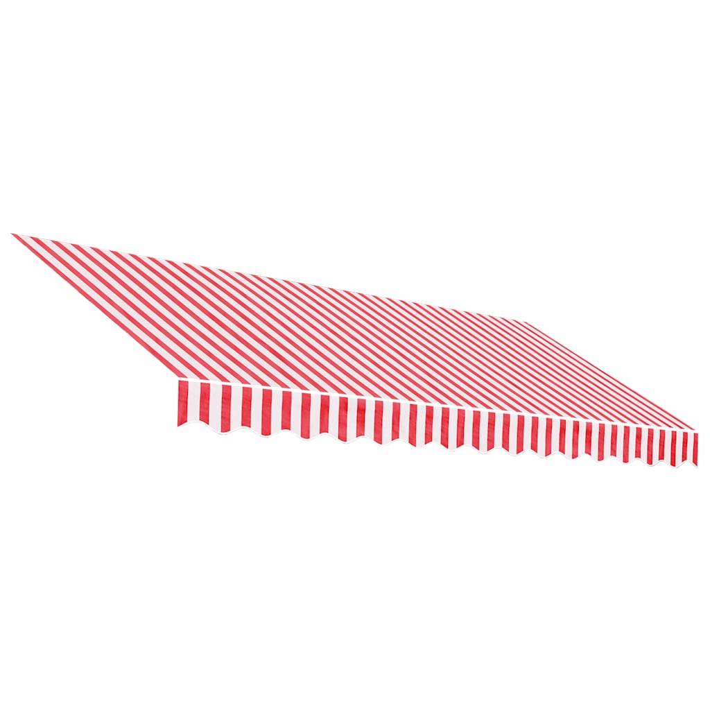 Tissu de Remplacement Store Extérieur Polyester Imperméable pour Balcon Rouge et Blanc Rayé 3,5x2,5 m – ComfortXL Outdoor Living - Image 2