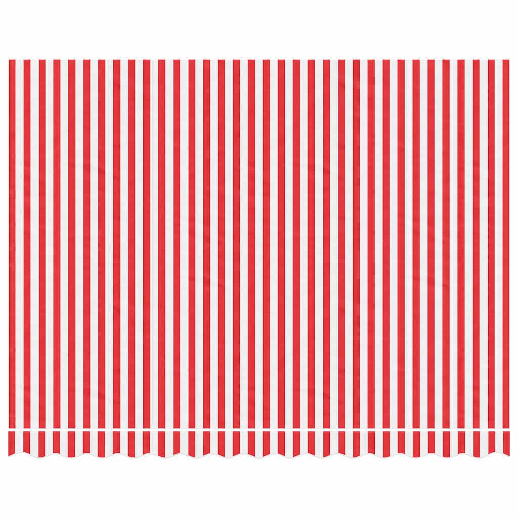 Tissu de Remplacement Store Extérieur Polyester Imperméable pour Balcon Rouge et Blanc Rayé 3,5x2,5 m – ComfortXL Outdoor Living - Image 3