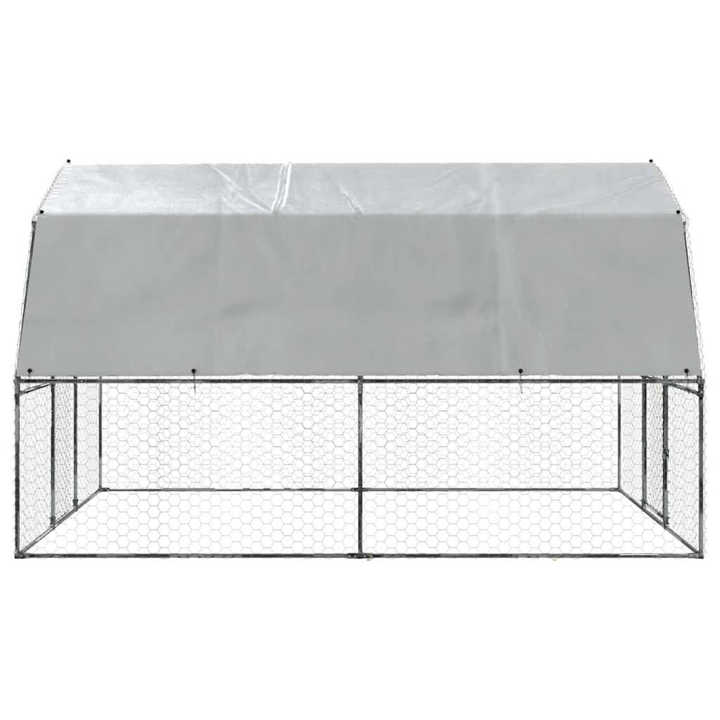 ComfortXL - Cage à Poules Grand Parc Grillagé Acier Galvanisé avec Toit et Porte Verrouillable - ComfortXL Pet Living - Image 5