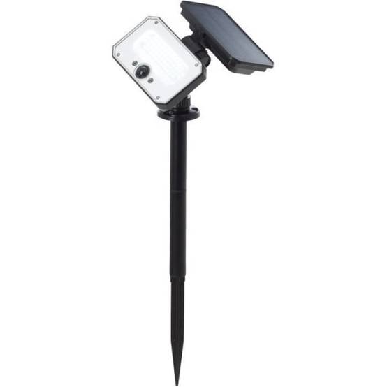 Brilliant - Spot extérieur a piquer - BRILLIANT - JOPLIN - LED et solaire - Détecteur - Plastique et verre - 4 W - Noir - Image 1