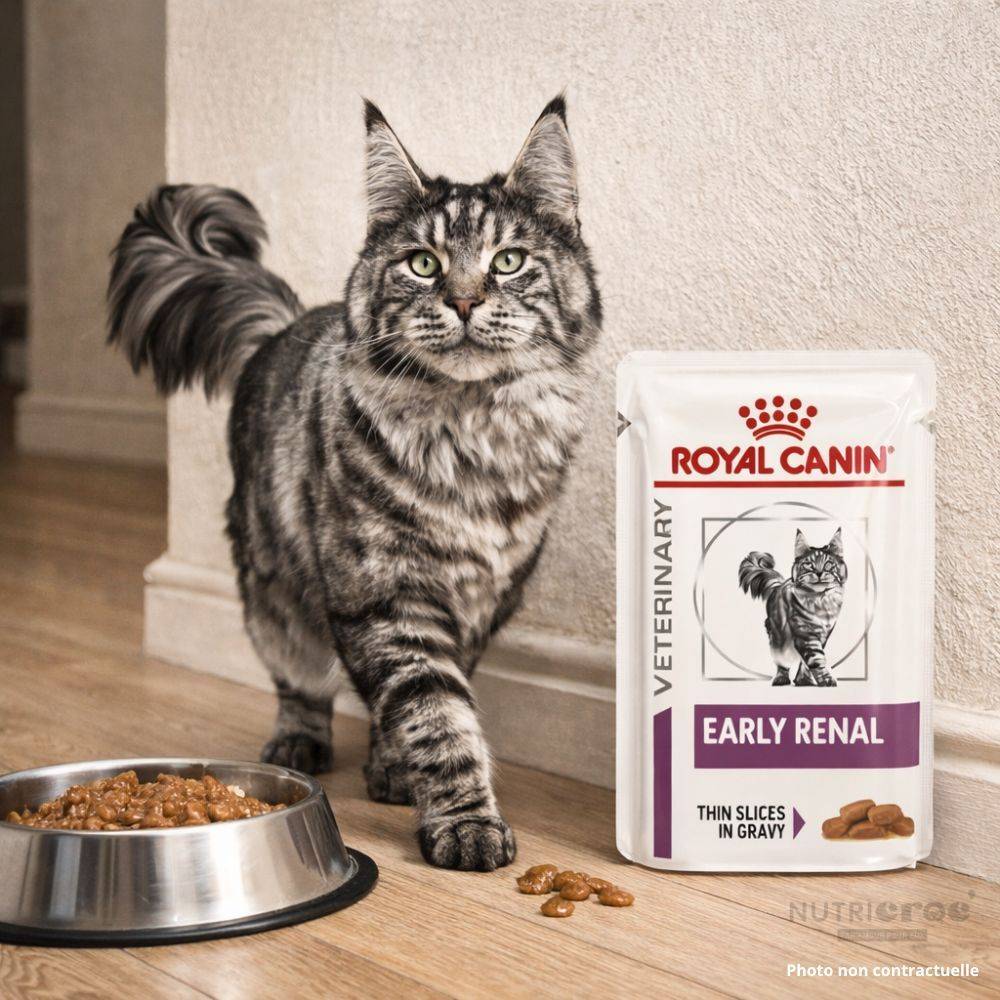 Royal Canin - Royal Canin Veterinary Early Renal Chat - Bouchées en sauce 12 x 85g - Image 2