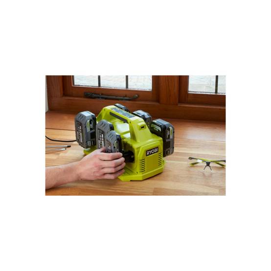 Ryobi - Chargeur de batterie RYOBI - RC18640 - 18V One+ Lithium-ion - 6 ports - Image 3