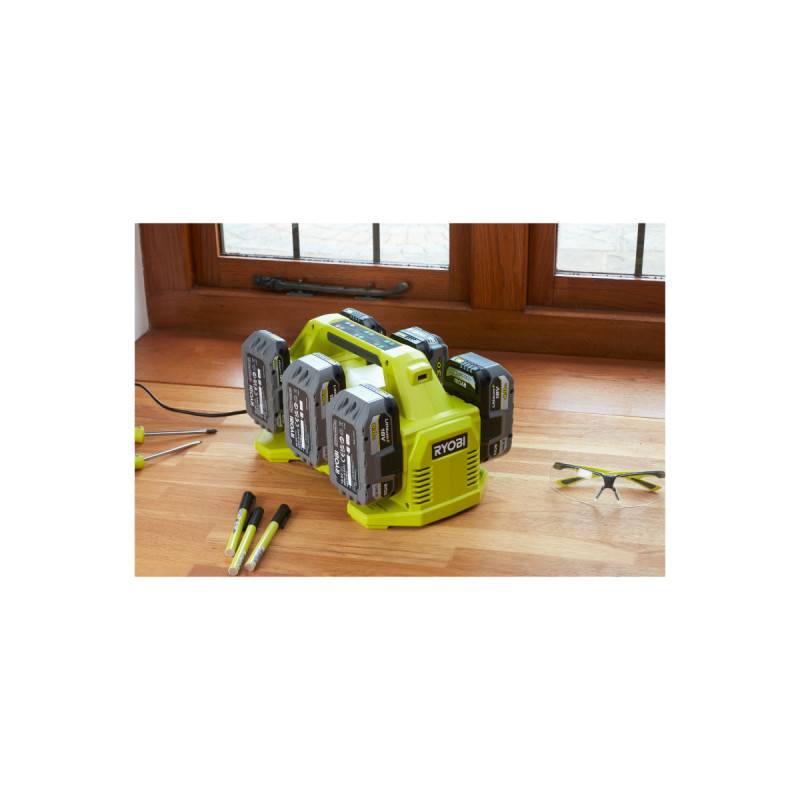 Ryobi - Chargeur de batterie RYOBI - RC18640 - 18V One+ Lithium-ion - 6 ports - Image 2