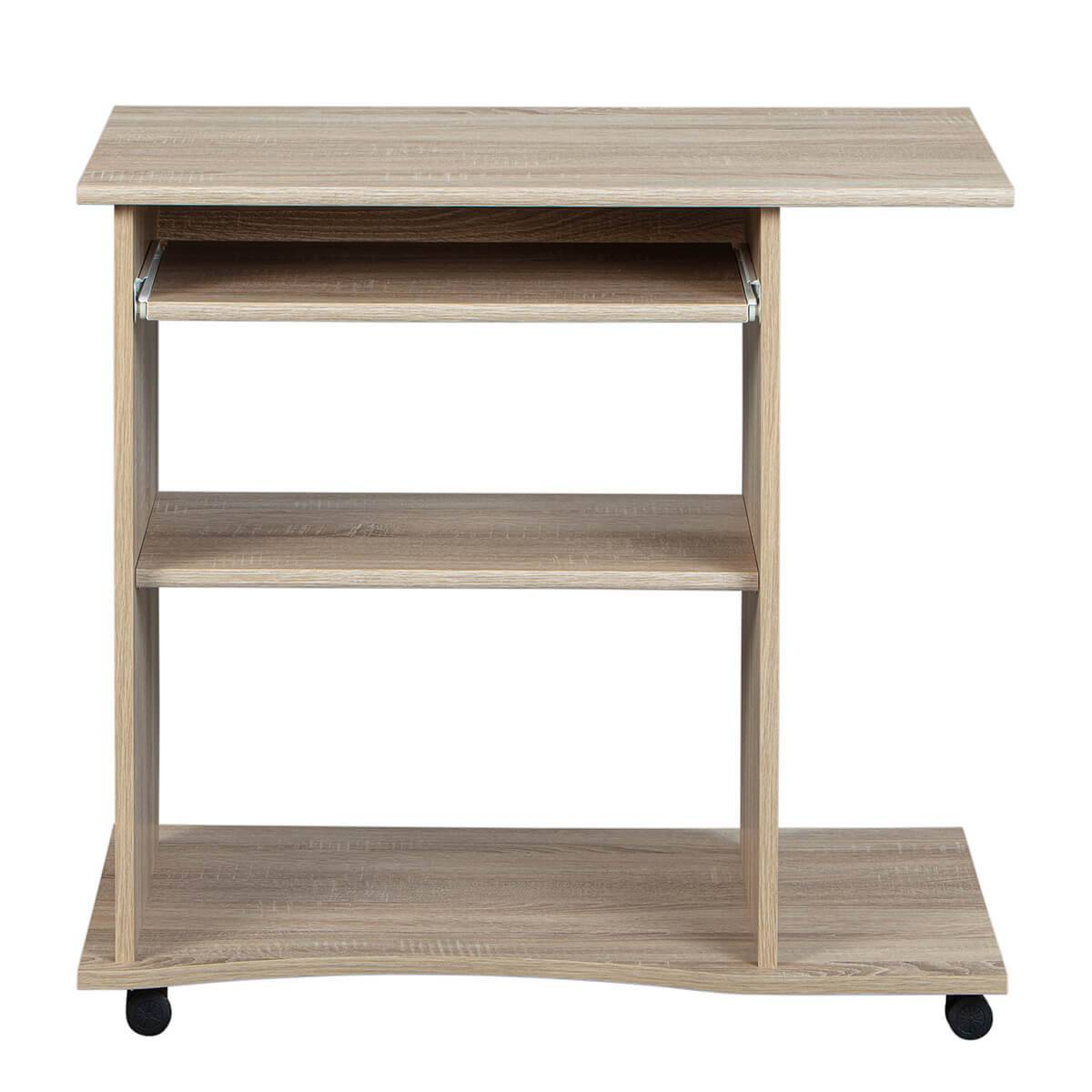 Meuble Informatique sur Roulettes Aspect Bois - LIST - Image 3