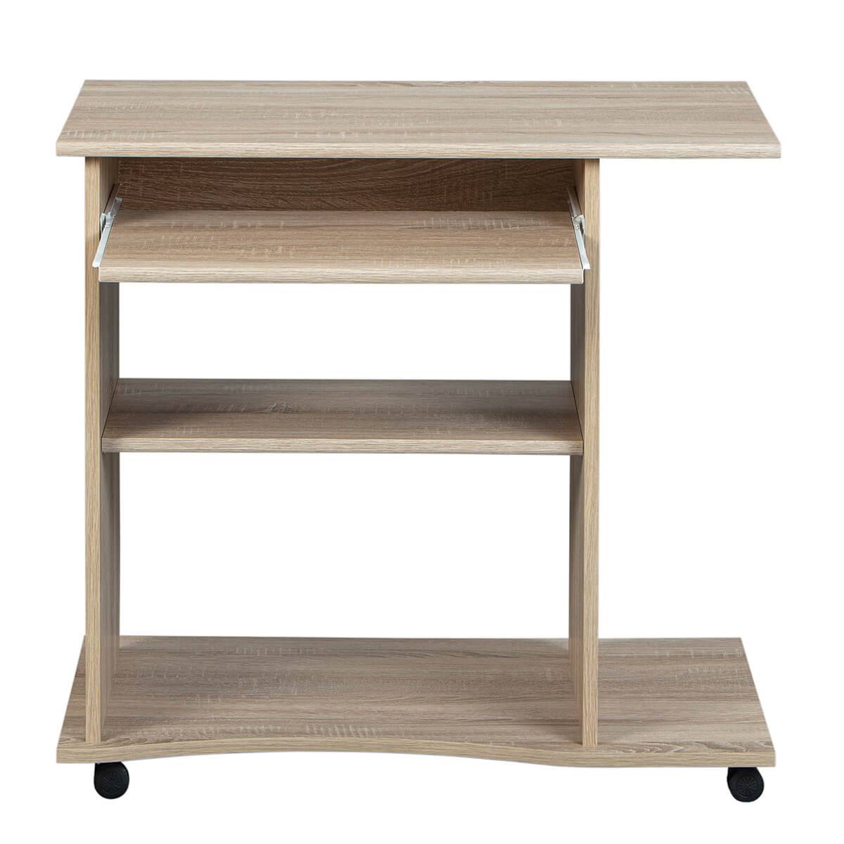 Meuble Informatique sur Roulettes Aspect Bois - LIST - Image 6