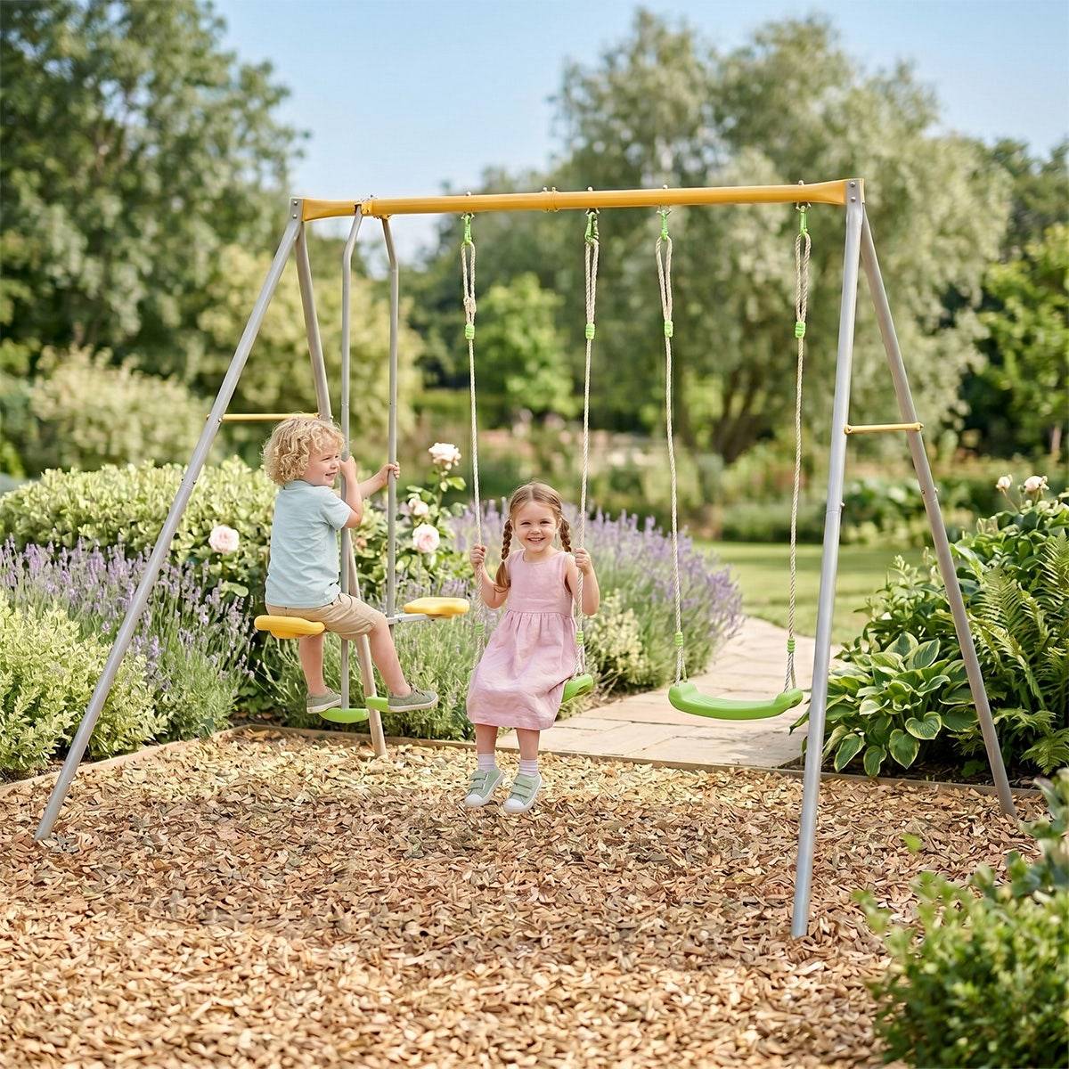 Portique métal 1,90 m Agility BRIOSO 4 enfants - Image 2