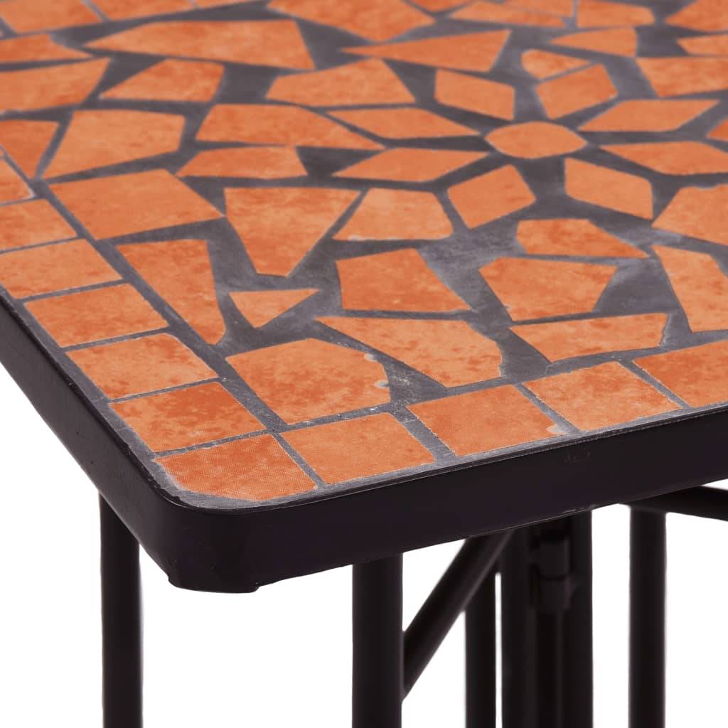 Maison Chic - Table de jardin - Table de bistro mosaïque Terre cuite Céramique HL913 - Image 6