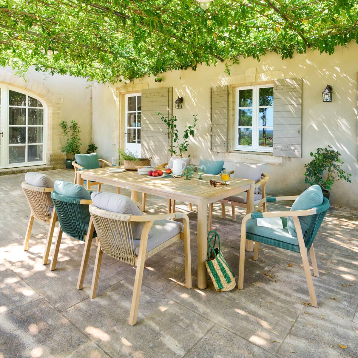 Hesperide - Table de jardin "Deona" 8 places en acacia - Hespéride - Image 1