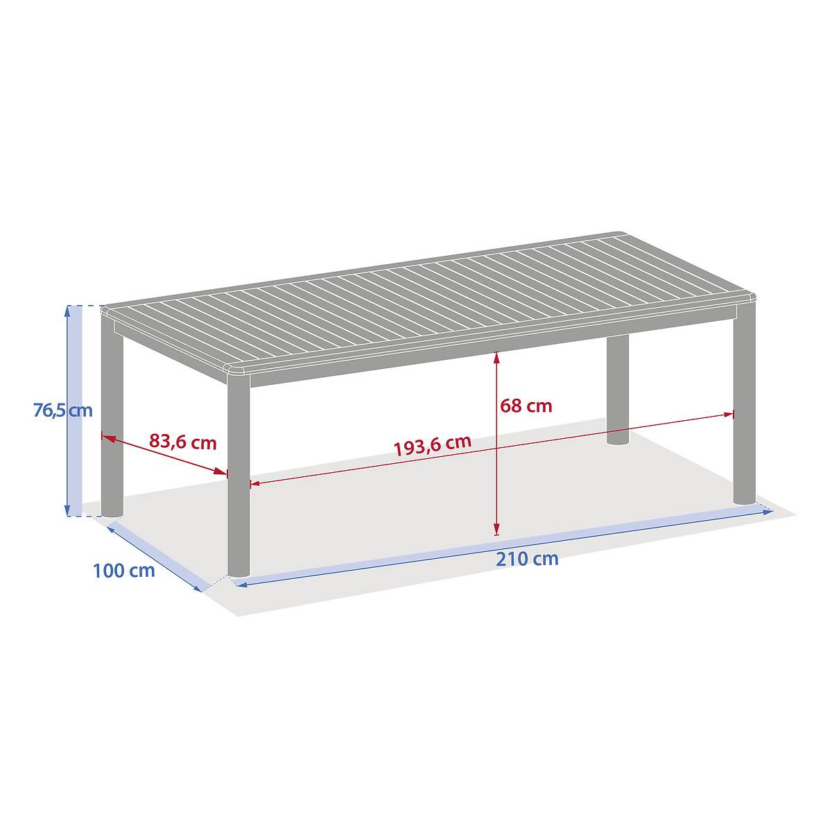 Hesperide - Table de jardin "Deona" 8 places en acacia - Hespéride - Image 8