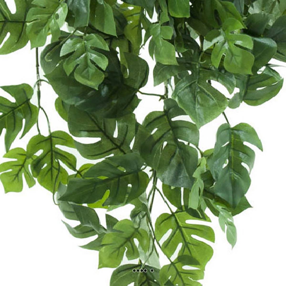 Artificielles - Chute de philodendron artificiel 99 feuilles L 70 cm Vert - Image 3