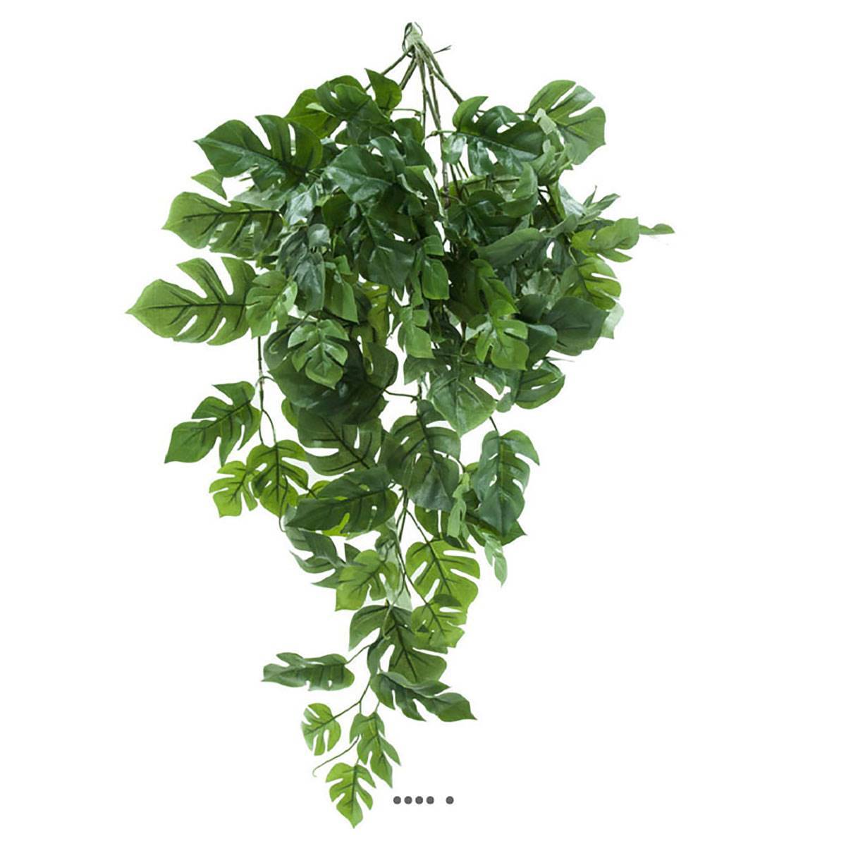Artificielles - Chute de philodendron artificiel 99 feuilles L 70 cm Vert - Image 2