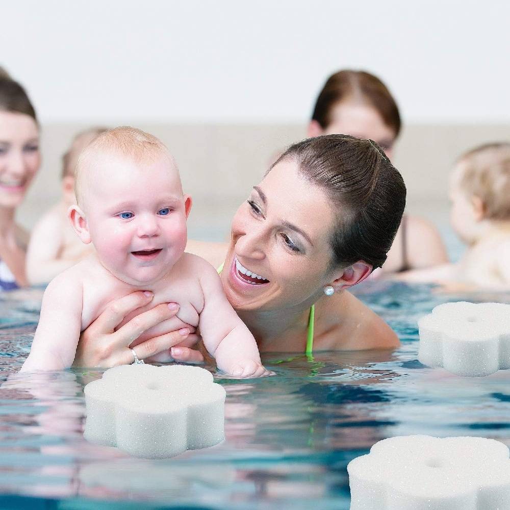 16 Pièces Éponge Fleur Absorbant Huile Piscine -IntiMeg - Image 5