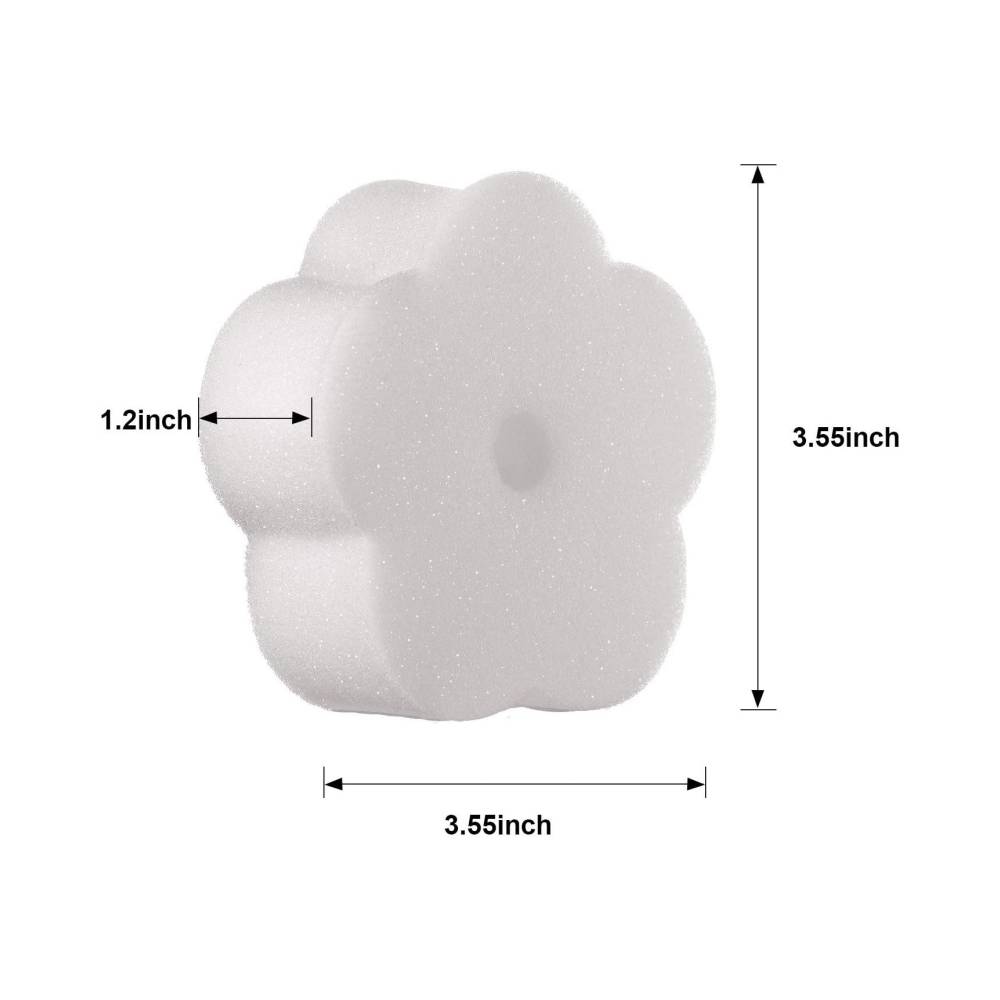 16 Pièces Éponge Fleur Absorbant Huile Piscine -IntiMeg - Image 2