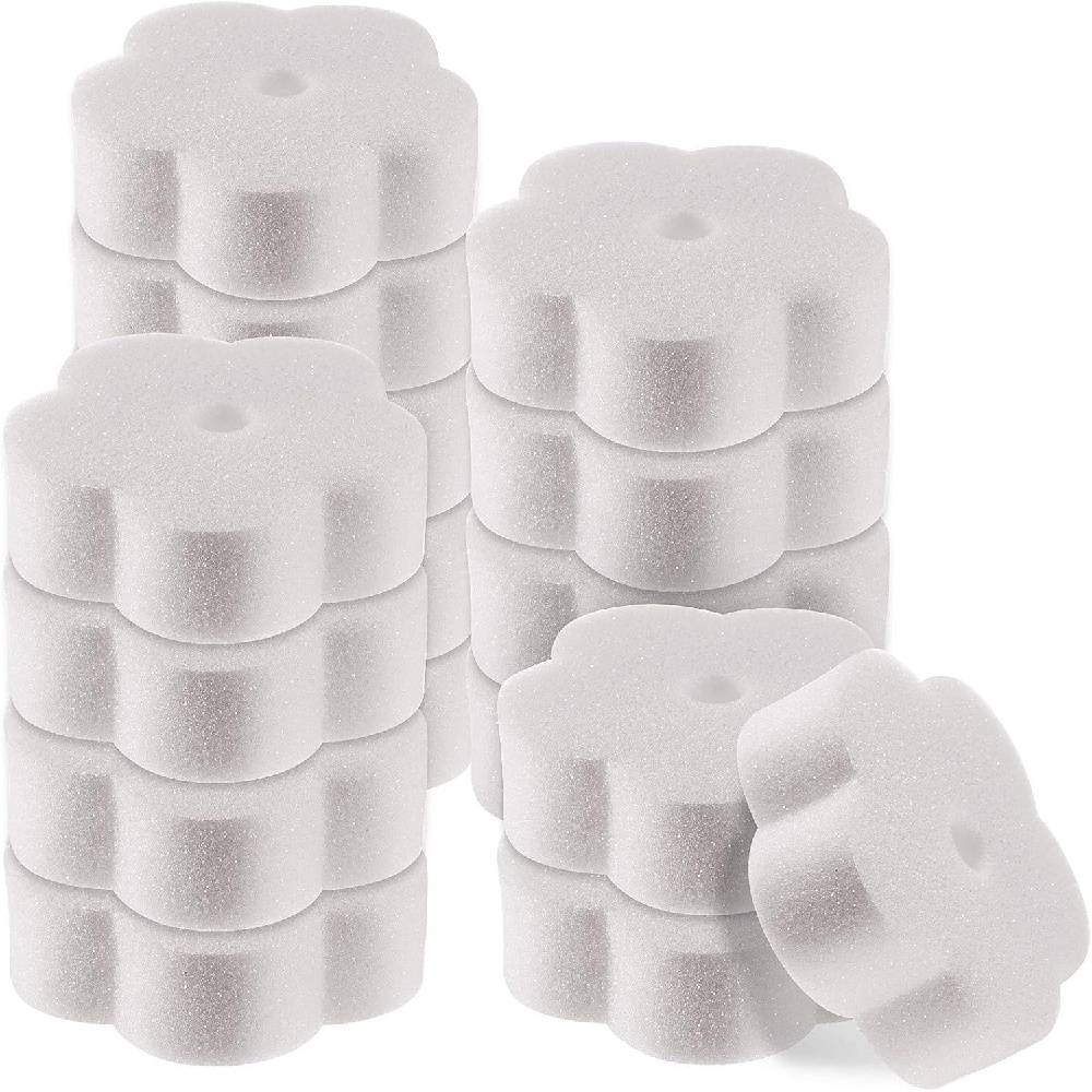 16 Pièces Éponge Fleur Absorbant Huile Piscine -IntiMeg - Image 1