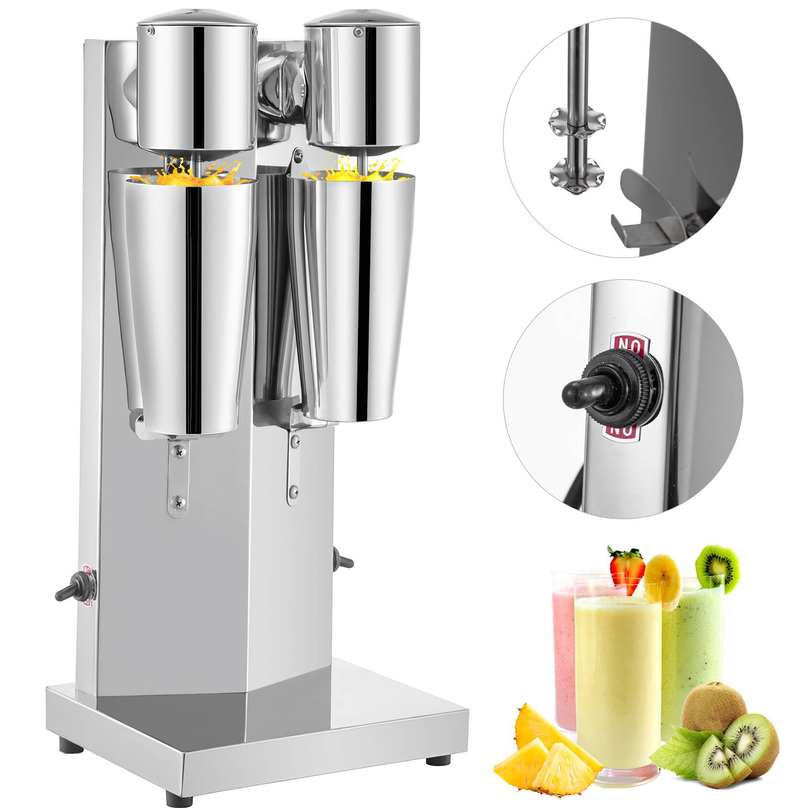 VEVOR VEVR machine milkshake électrique, mélangeur commercial. Pour lait, cocktails, smoothies. - Image 1