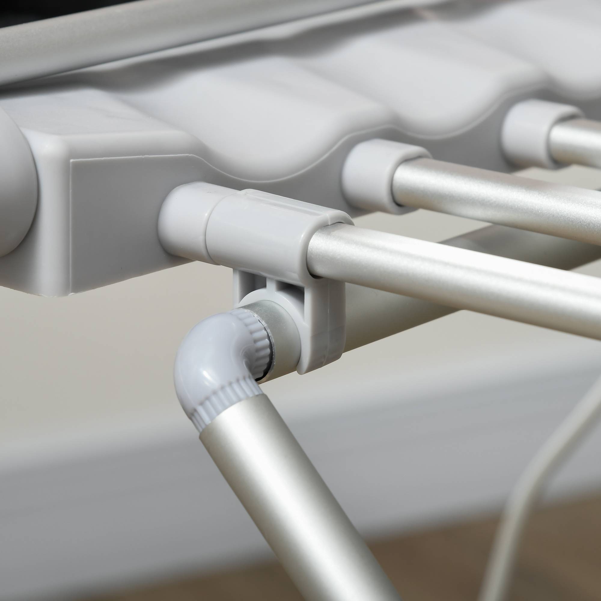 Homcom - Sèche-linge électrique étendoir 144x53x91cm chauffant pliable 2 ailes extensibles alliage d'aluminium - HOMCOM - Image 9