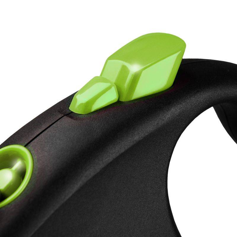 Flexi - Laisse Black Design M Tape 5m black/ green  FU22T5-251-S-CG Flexi - Image 3