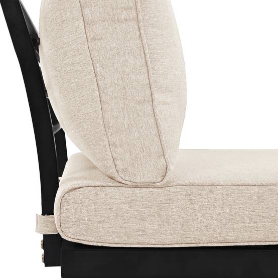 Salon de jardin modulable acier galvanisé acacia terrasse extérieur 5 à 6 places beige - ComfortXL Outdoor Living - Image 9