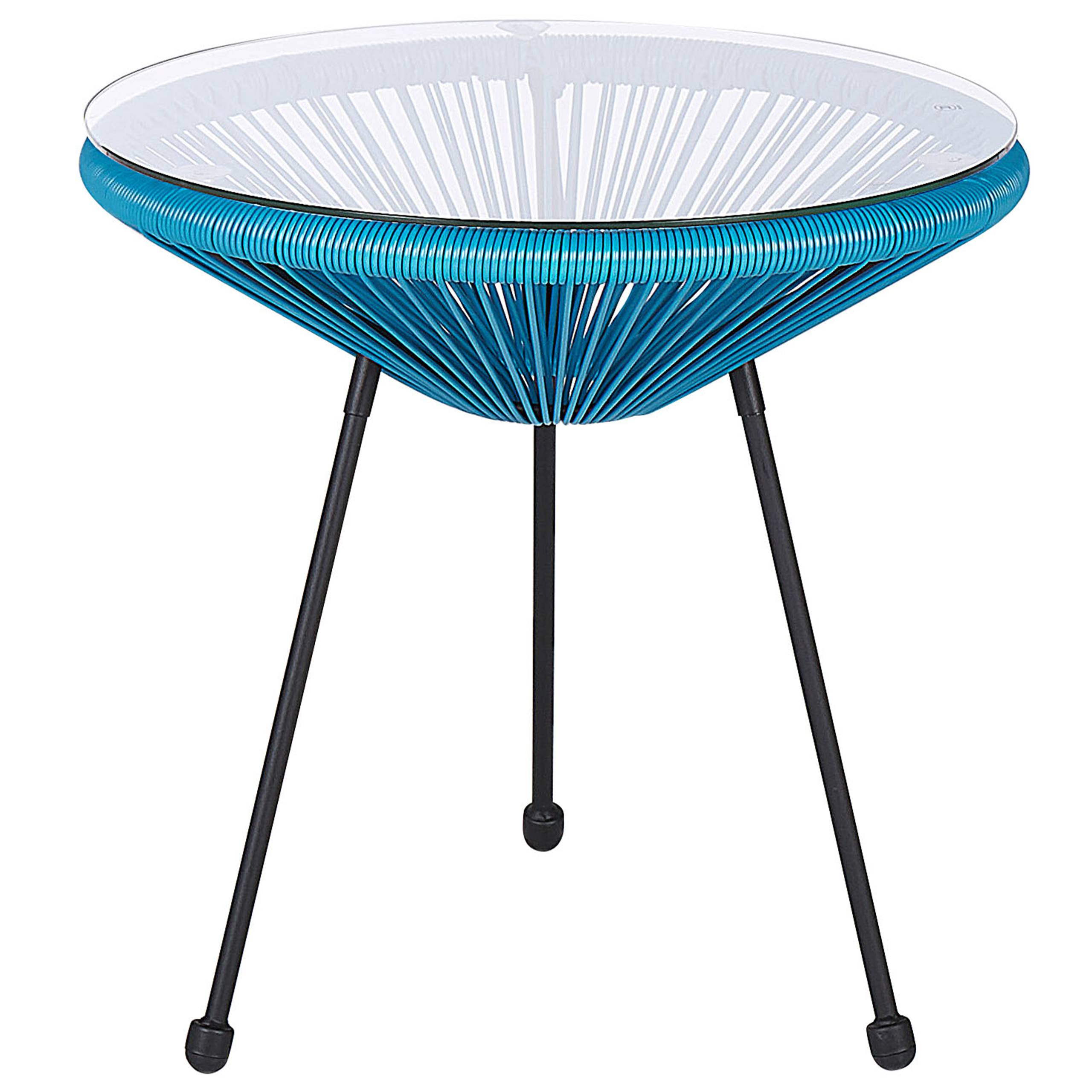 Beliani - Set de bistrot Polyrotin Bleu ACAPULCO II - Beliani - Image 7
