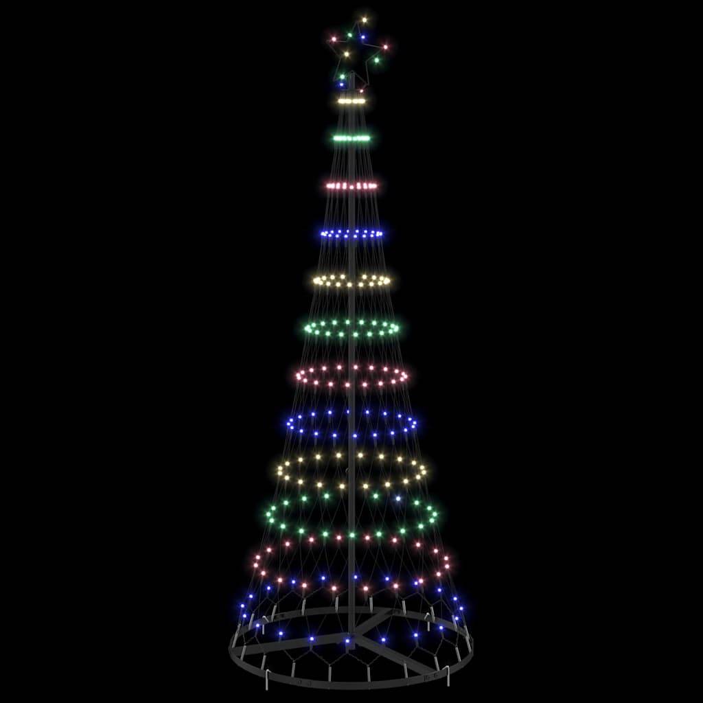 Vidaxl - Arbre de Noël LED avec 230 LED Multicolore 184,5 cm Métal vidaXL 42018782 - Image 5