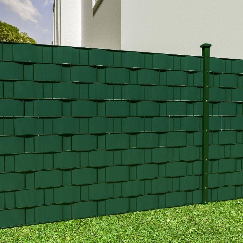 Helloshop26 - Brise vue brise vent film anti regards clôture paravent PVC vert 70 m - Image 2