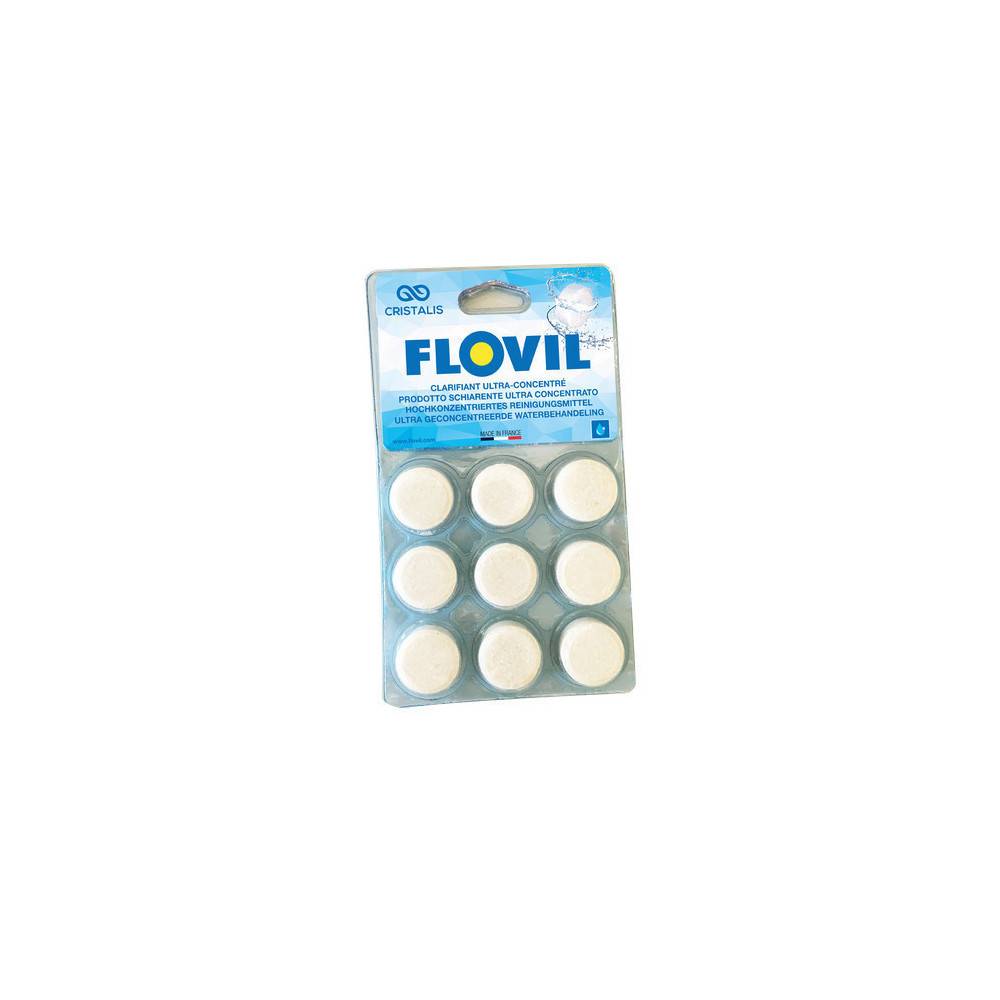 lot de 5 blisters Flovil de 9 pastilles - floculant clarifiant piscine - Image 4