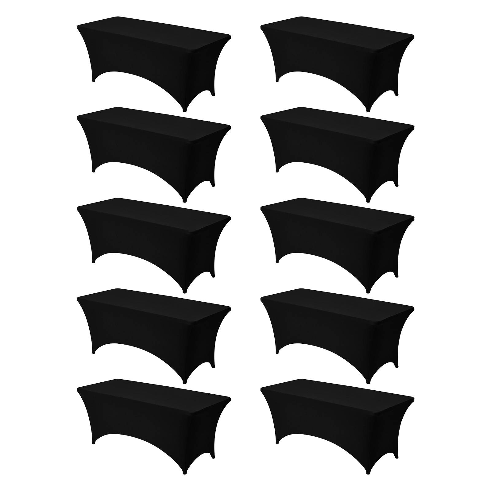 Vevor - VEVOR Nappe extensible en polyester et élasthanne 183 x 76 x 76 cm 10 pcs noir - Image 1