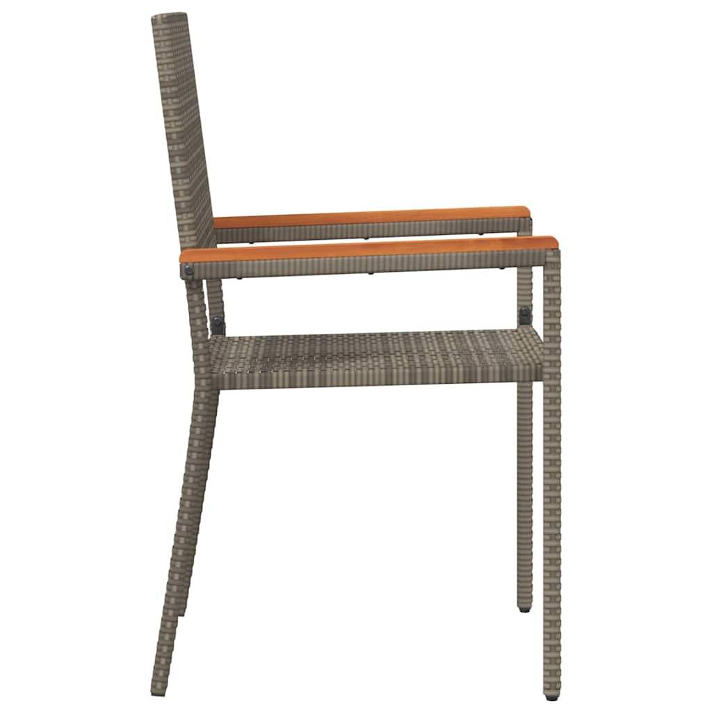 PANGIVO - Chaises empilables de jardin Gris et Marron 56 x 54 x 90 cm (2 pcs) - PANGIVO - Image 6