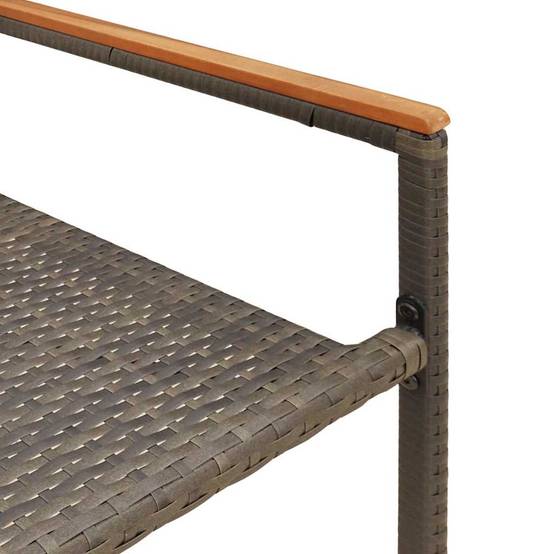 PANGIVO - Chaises empilables de jardin Gris et Marron 56 x 54 x 90 cm (2 pcs) - PANGIVO - Image 9