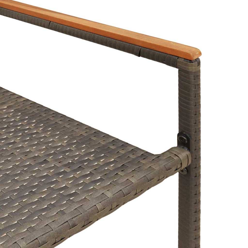 PANGIVO - Chaises empilables de jardin Gris et Marron 56 x 54 x 90 cm (2 pcs) - PANGIVO - Image 9