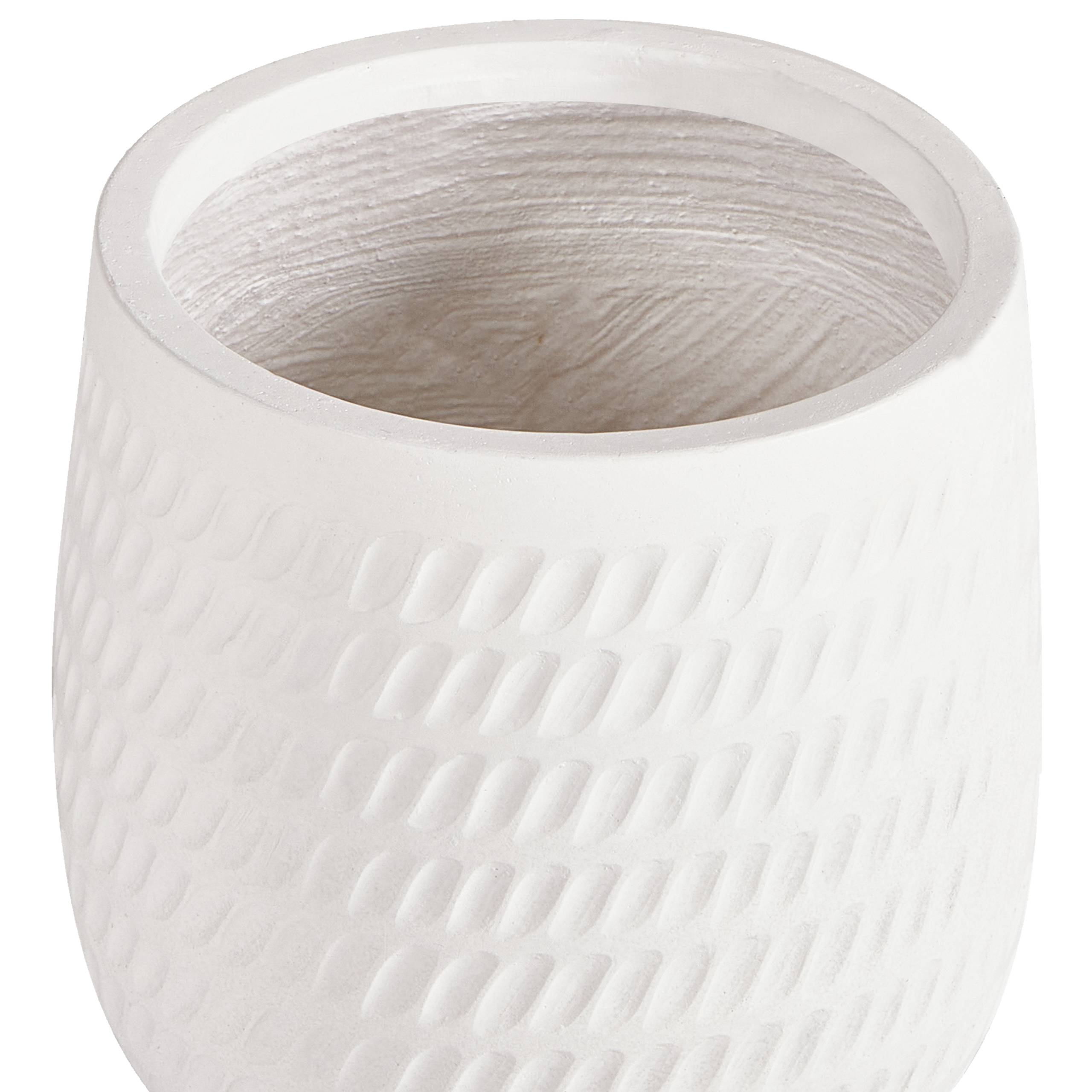 Beliani - Cache-pot d'extérieur Fibre d'argile Blanc cassé LIVADIA - Beliani - Image 5