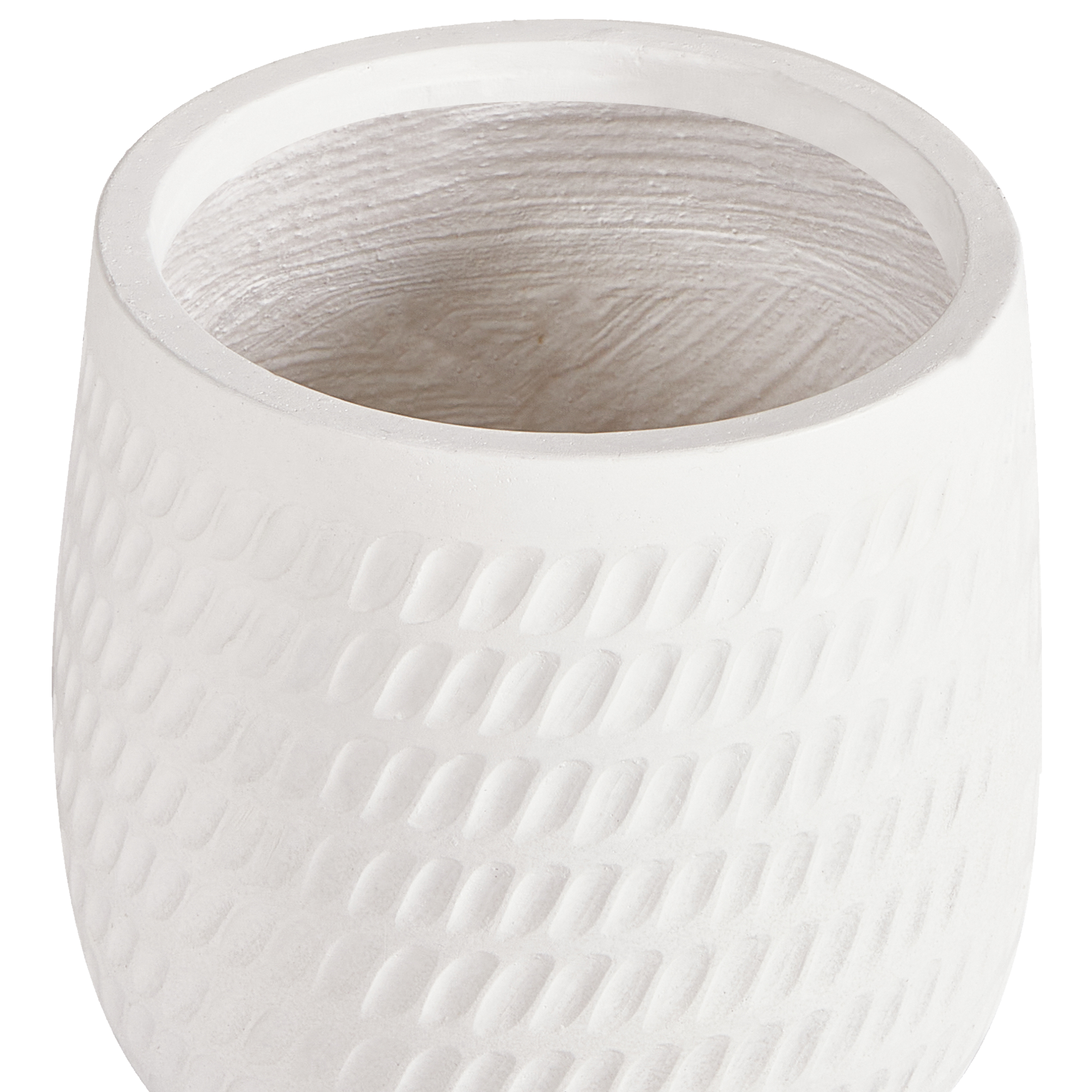 Beliani - Cache-pot d'extérieur Fibre d'argile Blanc cassé LIVADIA - Beliani - Image 4