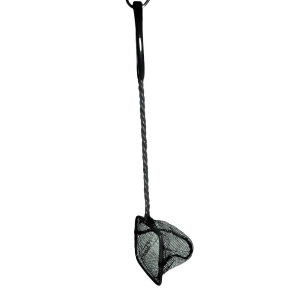 animallparadise - Epuisette filet noir, maille moyenne, 8 cm x 6.5 x 31.5 cm,  aquarium - Image 3