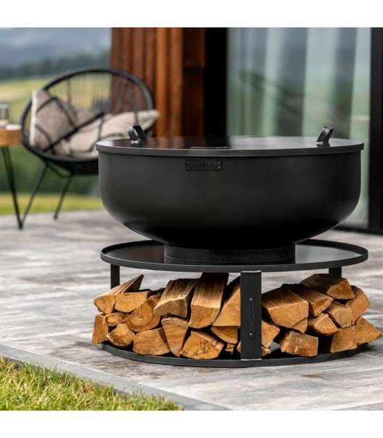 Braséro de jardin XXL PALERMO, 60cm de diamètre, acier naturel, CookKing, 111560 - Image 4