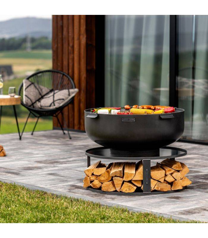 Braséro de jardin XXL PALERMO, 60cm de diamètre,  acier naturel, CookKing, 111560 - Image 2