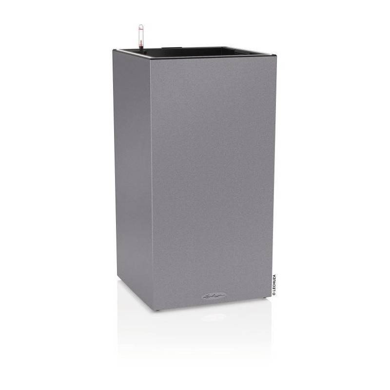 Lechuza - Pot De Fleur Lechuza Canto Stone Colonne 40 - Kit Complet Led, Gris Pierre - Image 1