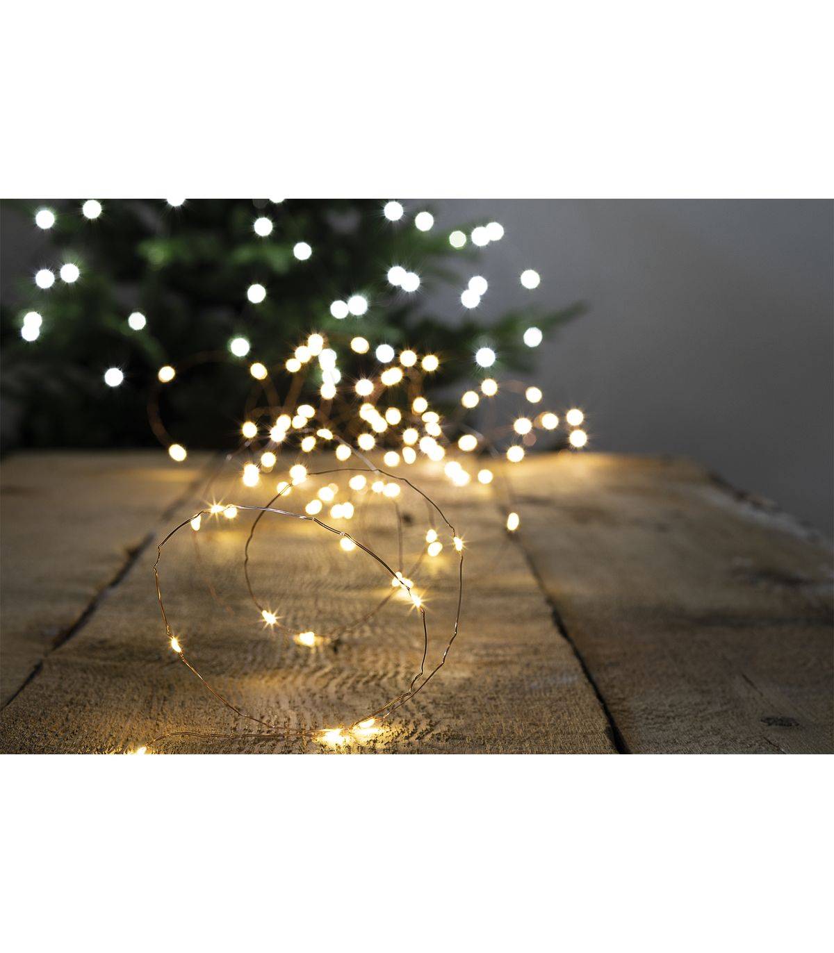 Sans Marque - Guirlande lumineuse intérieur 4m blanc chaud 40 LED à piles FEERIC LIGHTS & CHRISTMAS - Image 3