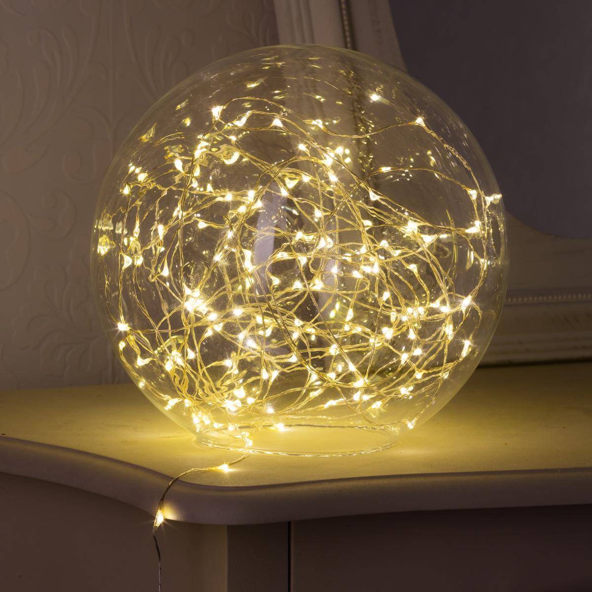 Sans Marque - Guirlande lumineuse intérieur 4m blanc chaud 40 LED à piles FEERIC LIGHTS & CHRISTMAS - Image 2