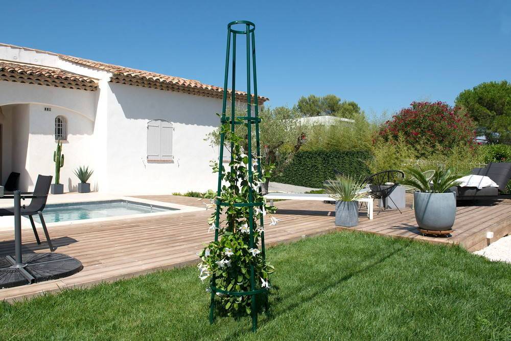 Louis Moulin - Tuteur colonne vert sapin - 44x200 cm - Acier époxy Louis Moulin - Image 3