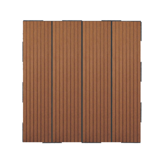 Dalle en composite Snap & Go (lot de 4) - Brun 30 x 30 cm - Snap & Go - Image 1