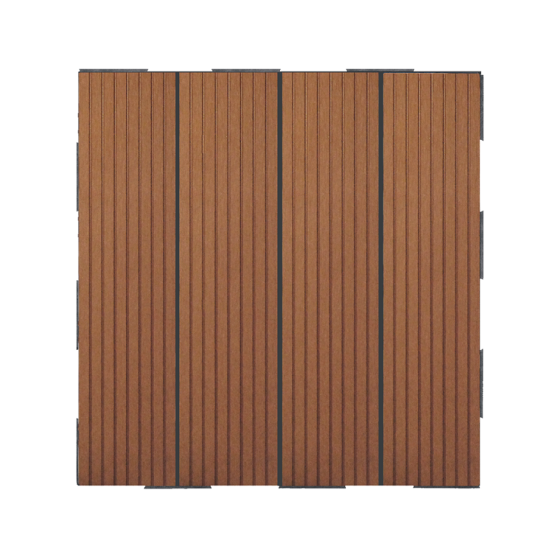 Dalle en composite Snap & Go (lot de 4) - Brun 30 x 30 cm - Snap & Go - Image 1