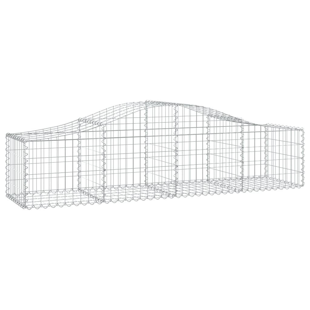 Vidaxl - Paniers à gabions arqués 10 pcs 200x50x40/60 cm fer galvanisé vidaXL 3145585 - Image 4