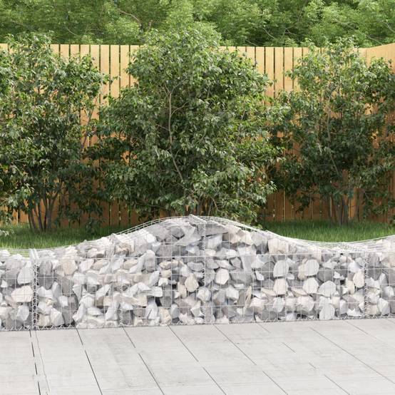 Vidaxl - Paniers à gabions arqués 10 pcs 200x50x40/60 cm fer galvanisé vidaXL 3145585 - Image 1