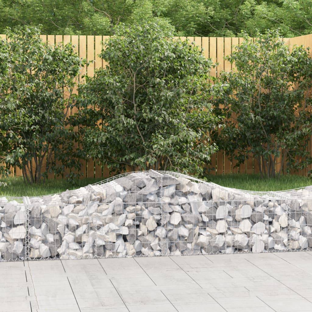 Vidaxl - Paniers à gabions arqués 10 pcs 200x50x40/60 cm fer galvanisé vidaXL 3145585 - Image 1
