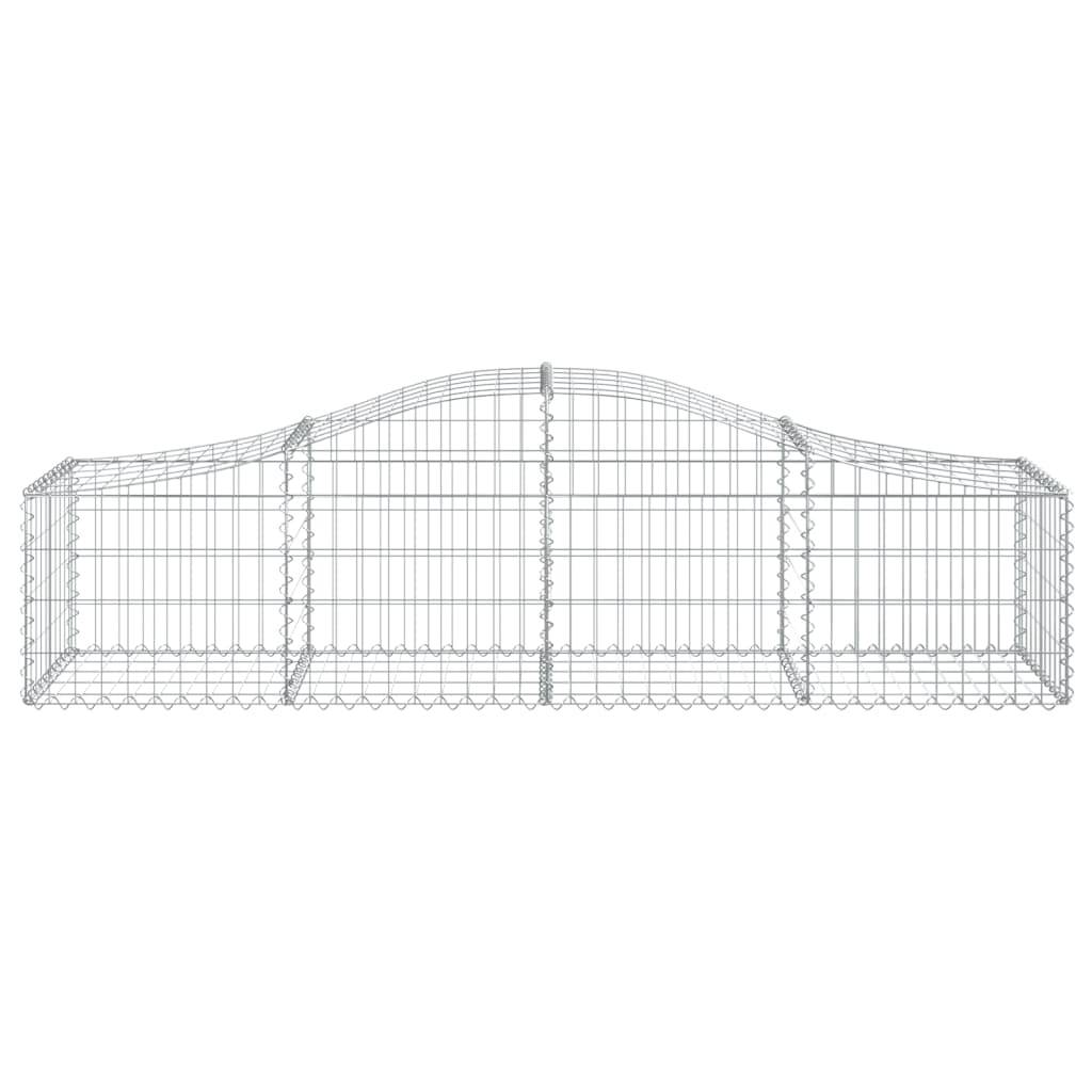 Vidaxl - Paniers à gabions arqués 10 pcs 200x50x40/60 cm fer galvanisé vidaXL 3145585 - Image 5