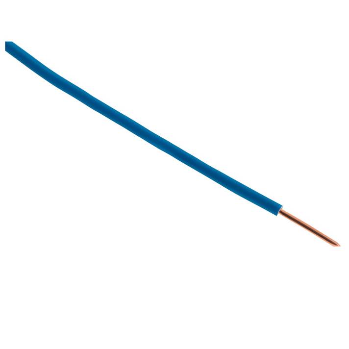 Zenitech - Câble électrique HO7V-U 1,5 mm2 bleu 10 m