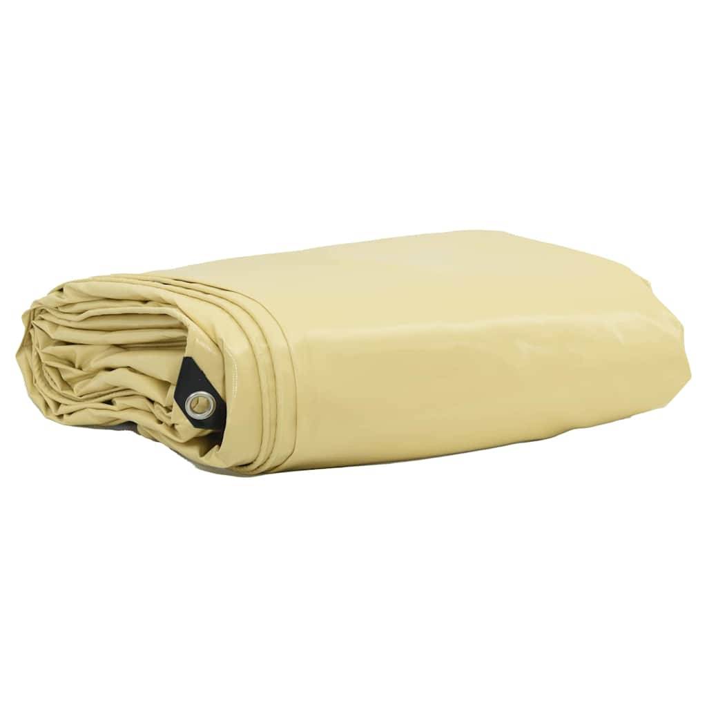 Maison Chic - Bâche de protection | Bâche 650g / m² Beige 5 x 5 m Toile avec revêtement en PVC Maison Chic - Image 2