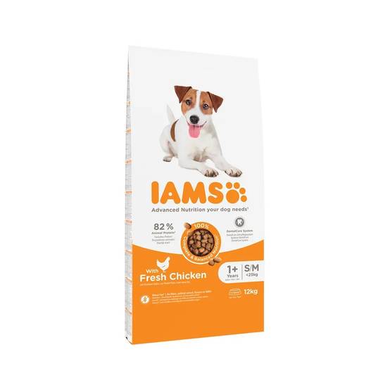 Croquettes chien Adult S/M Poulet - IAMS for Vitality 12 kg - Image 1
